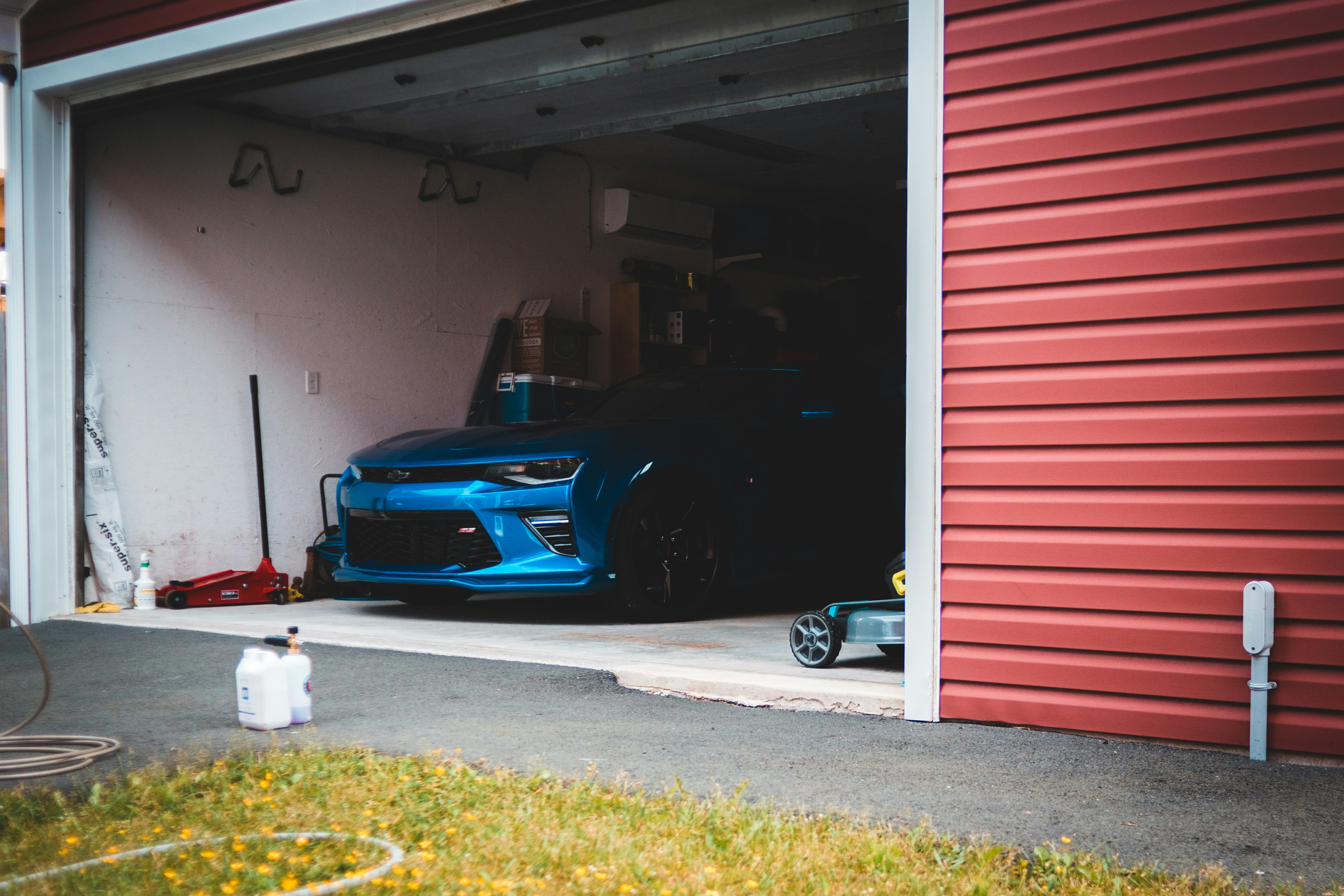 Garage before conversion - empty storage space