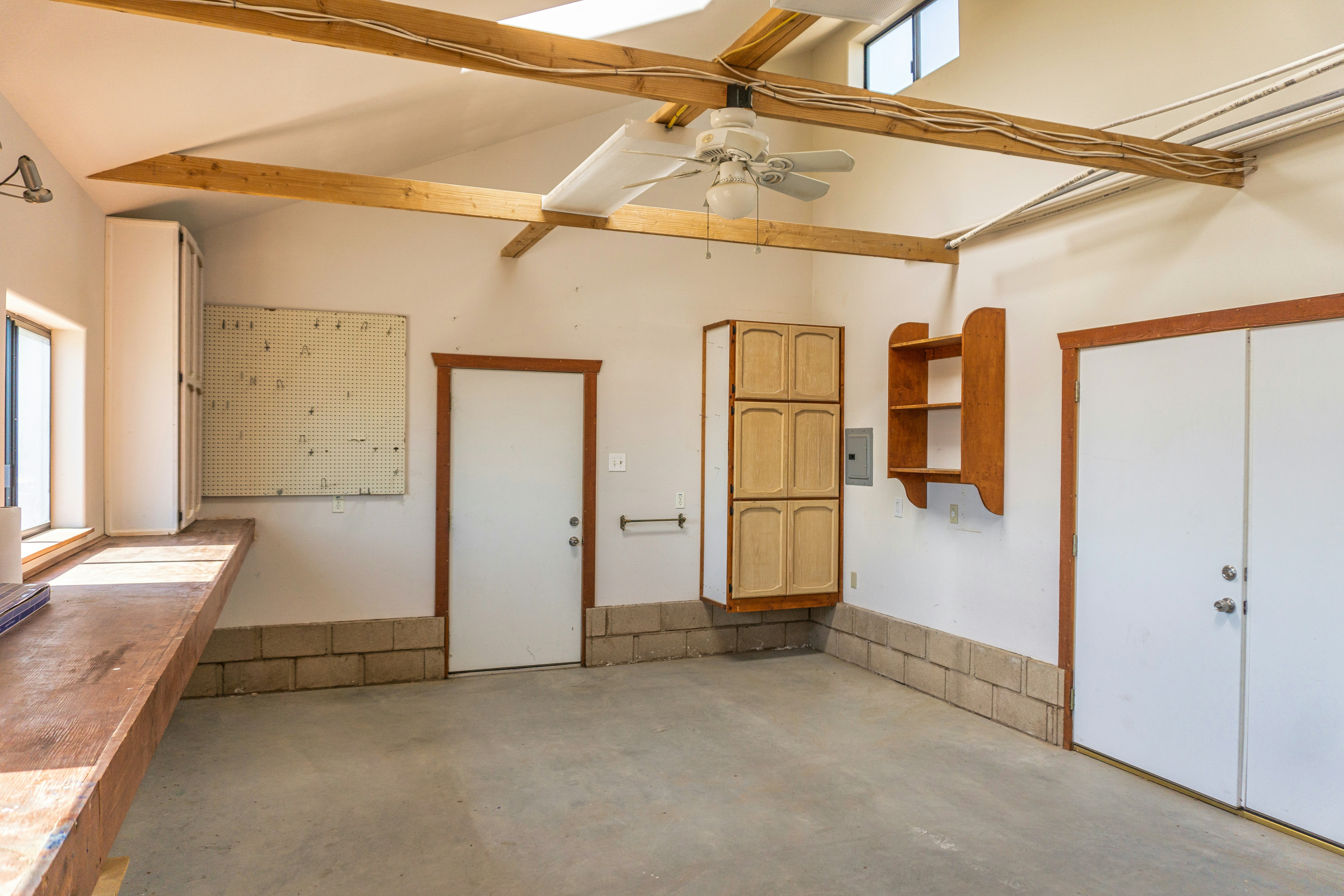 ADU conversion contractor reviewing plans